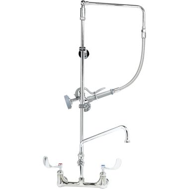 Click here to see T&S Brass B-2466 T&S BRASS B-2466 PRE-RINSE, OVERHEAD SWIVEL ARM, ADD-ON FAUCET W/12