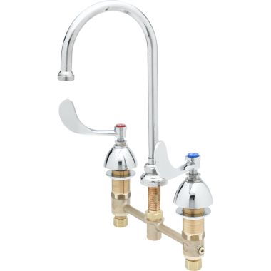 Click here to see T&S Brass B-2866-LF16-WH4 T&S Brass B-2866-LF16-WH4 Concealed Widespread Lavatory Faucet