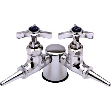 Click here to see T&S Brass BL-4300-0 T&S BRASS BL-4300-0 TURRET W/ (2) GAS VALVES @ 90DEG & 3/8