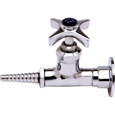 Click here to see T&S Brass BL-4350-01 T&S BRASS BL-4350-01 LAB PANEL FLANGE, STRAIGHT STOP, SERRATED TIP OUTLET, 3/8