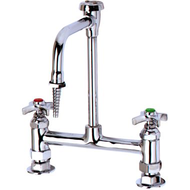 Click here to see T&S Brass BL-5715-08 T&S BRASS BL-5715-08 LAB MIXING FAUCET, DECK MOUNTED, RIGID VACUUM BREAKER NOZZLE,