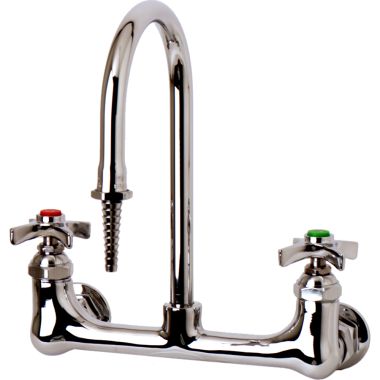 Click here to see T&S Brass BL-5725-01 T&S BRASS BL-5725-01 LAB MIXING FAUCET, WALL MOUNTED, RIGID GOOSENECK, SERRATED TIP,