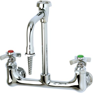 Click here to see T&S Brass BL-5725-08 T&S BRASS BL-5725-08 LAB MIXING FAUCET, WALL MOUNT, RIGID VACUUM BREAKER NOZZLE,
