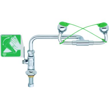 Click here to see T&S Brass EW-7612LH T&S Brass EW-7612LH Eyewash Station, Deck Mounted, Polish Chrome Left Hand