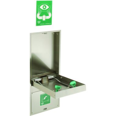 Click here to see T&S Brass EW-7656WC T&S Brass EW-7656WC Eye/Face Wash Unit, Recessed/Wall Mounted