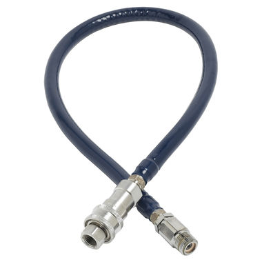Click here to see T&S Brass HW-6C-36 Ts Brass Hw 6c 36 Water Hose Wreverse Quick Disconnect 12in Diameter 36 Long