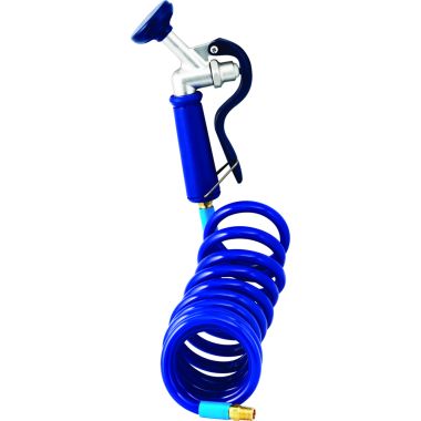 Click here to see T&S Brass PG-35AV-CH T&S BRASS PG-35AV-CH PET GROOMING ALUMINUM ANGLED SPRAY VALVE AND COILED HOSE