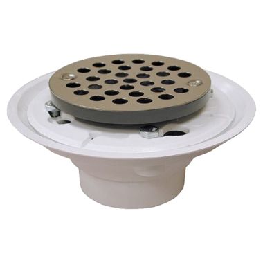 Click here to see   Jones Stephens D50001  2X3 Pvc Shower/Floor Drain W/Ss Str
