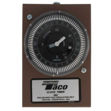 Click here to see Taco 265-1 Taco 265-1 24-Hour Analog Timer W/ Dust Cover