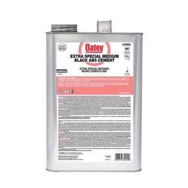 Click here to see Oatey 30920 Oatey 30920 Extra Special ABS Cement, Black, 1 Gallon