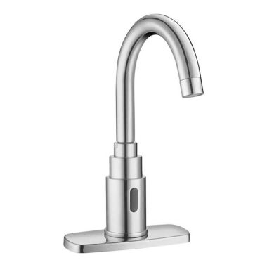 Click here to see Sloan 3362112 Sloan SF-2250-4-BDM Battery-Powered Deck-Mounted Gooseneck Body Faucet (3362112)