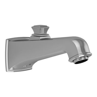 Click here to see Toto TS221EV#CP Toto Connelly 7-13/16-inch Wall Mounted Polished Chrome Tub Spout with Pull-Up Diverter, 1/2-inch Connection Size, NPT, Brass - TS221EV-CP