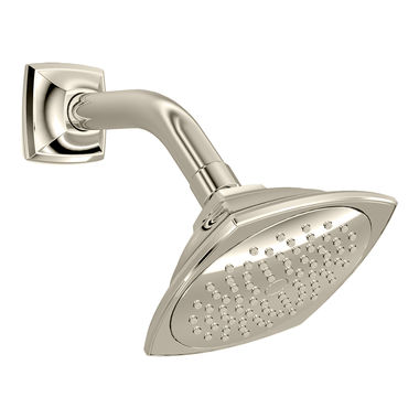 Click here to see Toto TS301A51#PN TOTO Traditional Collection Series B 4in Single-Spray Showerhead with Rubber Nozzles, 2.5 GPM, Polished Nickel - TS301A51#PN
