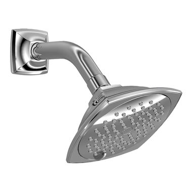 Click here to see Toto TS301A55#CP TOTO Traditional Collection Series B 4in Multi-Spray Shower Head with Rubber Nozzles, 2.5 GPM, Polished Chrome - TS301A55#CP