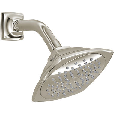 Click here to see Toto TS301A61#BN TOTO Traditional Collection Series B 5in Single-Spray Shower Head with Rubber Nozzles, 2.5 GPM, Brushed Nickel - TS301A61#BN