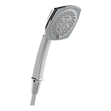 Click here to see Toto TS301F55#CP TOTO Traditional Collection Series B 4in Multi-Spray Hand Shower with Rubber Nozzles, 2.5 GPM, Polished Chrome - TS301F55#CP