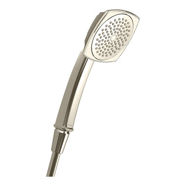 Click here to see Toto TS301FL41#PN TOTO Traditional Collection Series B 3in Single-Spray Hand Shower with Rubber Nozzles, 2.0 GPM, Polished Nickel - TS301FL41#PN