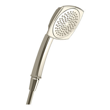 Click here to see Toto TS301FL51#PN TOTO Traditional Collection Series B 4in Single-Spray Hand Shower with Rubber Nozzles, 2.0 GPM, Polished Nickel - TS301FL51#PN