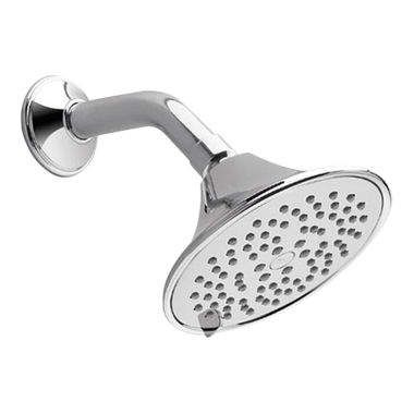 Click here to see Toto TS200A65-A#CP TOTO Transitional Series A 5in Multi-Spray Shower Head with Rubber Nozzles, 2.5 GPM, Polished Chrome - TS200A65#CP