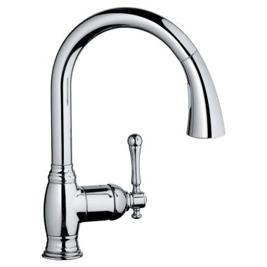 Click here to see Grohe 33870001 Grohe 33870001 Bridgeford Dual-Spray Pull-Down Kitchen Faucet - StarLight Chrome