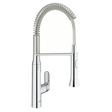 Click here to see Grohe 31380000 Grohe K7 Single Handle Semi-Pro Pull-Down Kitchen Faucet, StarLight Chrome - 31380000