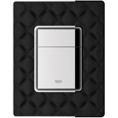 Click here to see Grohe 38913XN0 Grohe 38913XN0 Skate Cosmopolitan Leather WC Plate - Black/Chrome