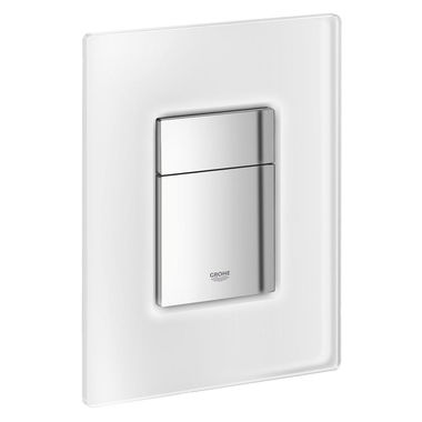 Click here to see Grohe 38845MF0 Grohe 38845MF0 Skate Cosmopolitan Wall Plate with Glass Surface - Chrome/DaVinci Satin