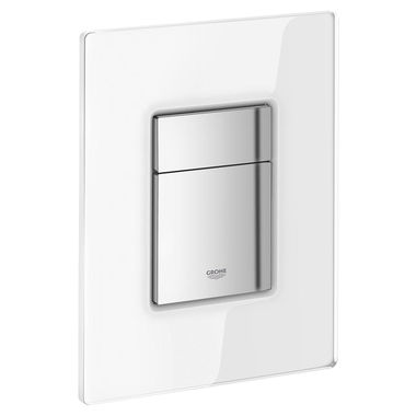 Click here to see Grohe 38845LS0 Grohe 38845LS0 Skate Cosmopolitan Wall Plate with Glass Surface - Moon White