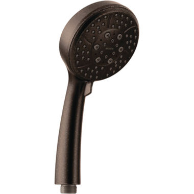 Click here to see Moen 164928ORB Moen 4in Four-Function Handheld Shower for 3669 Slide Bar Handshower, Round, Eco-Performance, 1.75 GPM, WaterSense, Oil Rubbed Bronze - 164928ORB