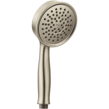 Click here to see Moen 164929BN Moen 4in Single-Function Handheld Shower for 3668EP Slide Bar Handshower, Round, Eco-Performance, 1.75 GPM, WaterSense, Brushed Nickel - 164929BN