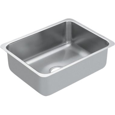 Click here to see Moen G18195 Moen G18195 1800 Series Stainless Steel 18 Gauge Single Bowl Sink
