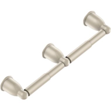 Click here to see Moen YB8088SN Moen Mason Double Toilet Paper Holder, Satin Nickel - YB8088SN