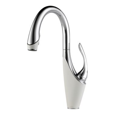 Click here to see Brizo 63055LF-PCMW Brizo 63055LF-PCMW Vuelo Pull-Out Spray Single Handle Kitchen Faucet