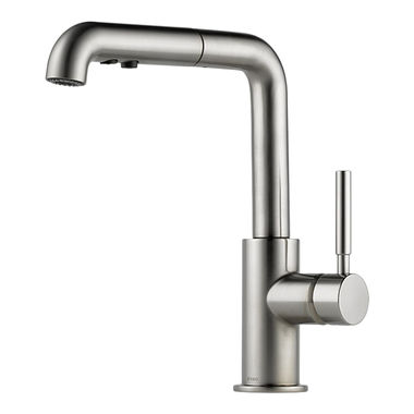 Click here to see Brizo 63220LF-SS Brizo Solna Single Handle Pull-Out Kitchen Faucet w/ Diamond Seal, Stainless Steel - 63220LF-SS