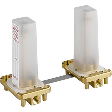 Click here to see Brizo R70200-WS Brizo Two-Handle Freestanding Floor-Mounted Tub Filler Rough-In Valve with Stops, 1/2