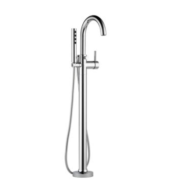 Click here to see Brizo T70175-PC Brizo Odin Single-Handle Freestanding Tub Filler with Single-Function H2Okinetic Handshower, 1.75 GPM, Lever Handle, Polished Chrome - T70175-PC