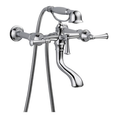 Click here to see Brizo T70305-PC Brizo Baliza Two-Handle Multi-Mount Tub Faucet Trim with 1.75 GPM Hand Shower, Bi-Directional Diverter, Lever Handles, Polished Chrome - T70305-PC