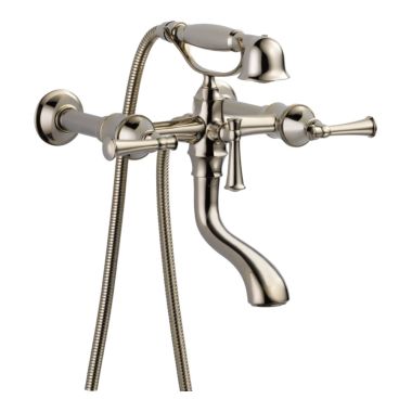 Click here to see Brizo T70305-PN Brizo Baliza Two-Handle Multi-Mount Tub Faucet Trim with 1.75 GPM Hand Shower, Bi-Directional Diverter, Lever Handles, Brilliance Polished Nickel - T70305-PN