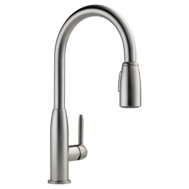 Click here to see Peerless P188103LF-SS Peerless Stainless Single Handle Pull-Down Kitchen Faucet, Touch-Clean, ADA, 1.5 GPM - P188103LF-SS