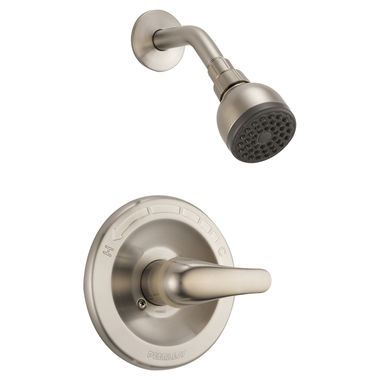 Click here to see Peerless PTT188743-BN Peerless Core Single-Setting Touch-Clean Shower Faucet with Metal Lever Handle, Trim Only, 1.5 GPM, Brushed Nickel - PTT188743-BN
