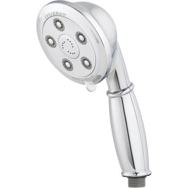 Click here to see Speakman VS-3011 Speakman Chelsea Anystream Hand Shower with 60in Metal Hose and Arm Bracket, 5 Plungers, 45 Sprays, 12 Massage Jets, 2.5 GPM, Chrome - VS-3011