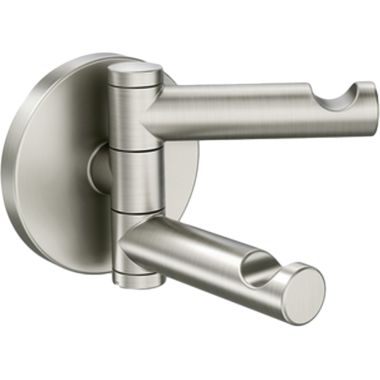 Click here to see Moen YB0402BN Moen Align Pivoting Double Robe Hook, Zinc Constructed, Brushed Nickel - YB0402BN
