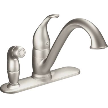 Click here to see Moen 7835SRS Moen 7835SRS Camerist Spot Resist Stainless One-Handle Low Arc Kitchen Faucet