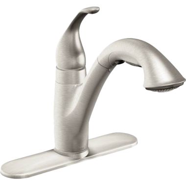 Click here to see Moen 7545SRS Moen Camerist Single-Handle Pull-Out Kitchen Faucet, Spot Resist Stainless - 7545SRS