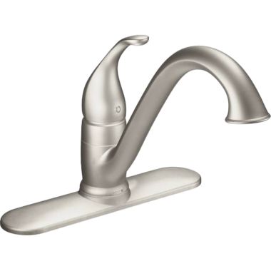 Click here to see Moen 7825SRS Moen Camerist Single-Handle Low Arc Kitchen Faucet, Spot Resist Stainless - 7825SRS