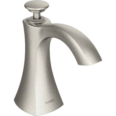 Click here to see Moen S3948SRS Moen Transitional Soap Dispenser, 18oz Refillable, Spot Resist Stainless - S3948SRS 