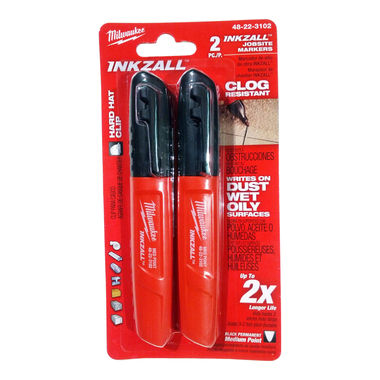 Click here to see Milwaukee 48-22-3102 Milwaukee 48-22-3102 Two Pack of Black Point Markers