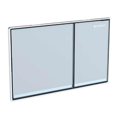Click here to see Geberit 242.813.SI.1 Geberit 242.813.SI.1 White Glass Actuator Plate for Sigma70