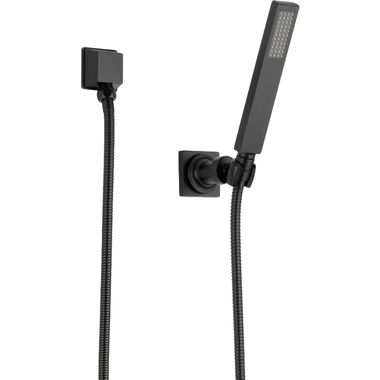 Click here to see Brizo 85880-BL Brizo Siderna Single Function Wall-Mount Hand Shower w/ Stretchable Hose and Elbow, 1.75 GPM, Matte Black - 85880-BL