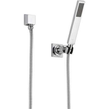 Click here to see Brizo 85880-PC Brizo Siderna Single Function Wall-Mount Hand Shower w/ Stretchable Hose and Elbow, 1.75 GPM, Polished Chrome - 85880-PC